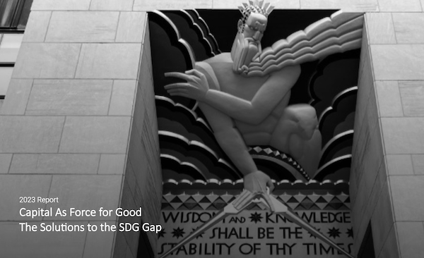 Release Report 2023, Capital as a Force for Good, in Support of the SDG Summit